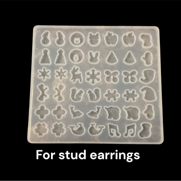 SILICONE MOLDS FOR RESIN/EPOXY ART. 12 MOLDS FOR JEWELRY & KEYCHAIN MAKING - Picture 2 of 9